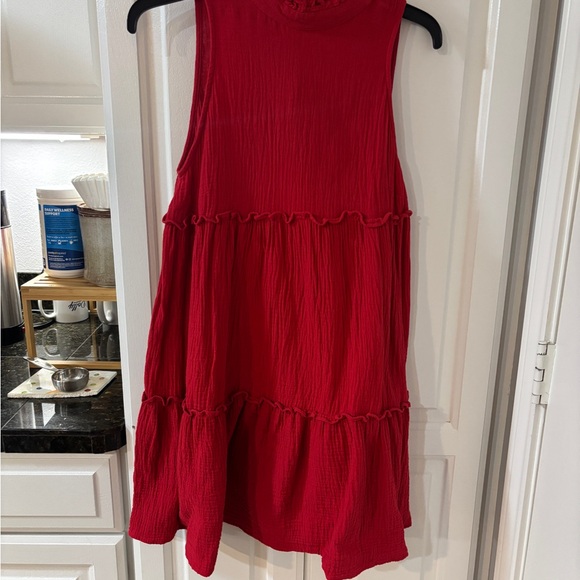 Pomander Place Vibrant Red Mini Dress - Picture 2 of 6